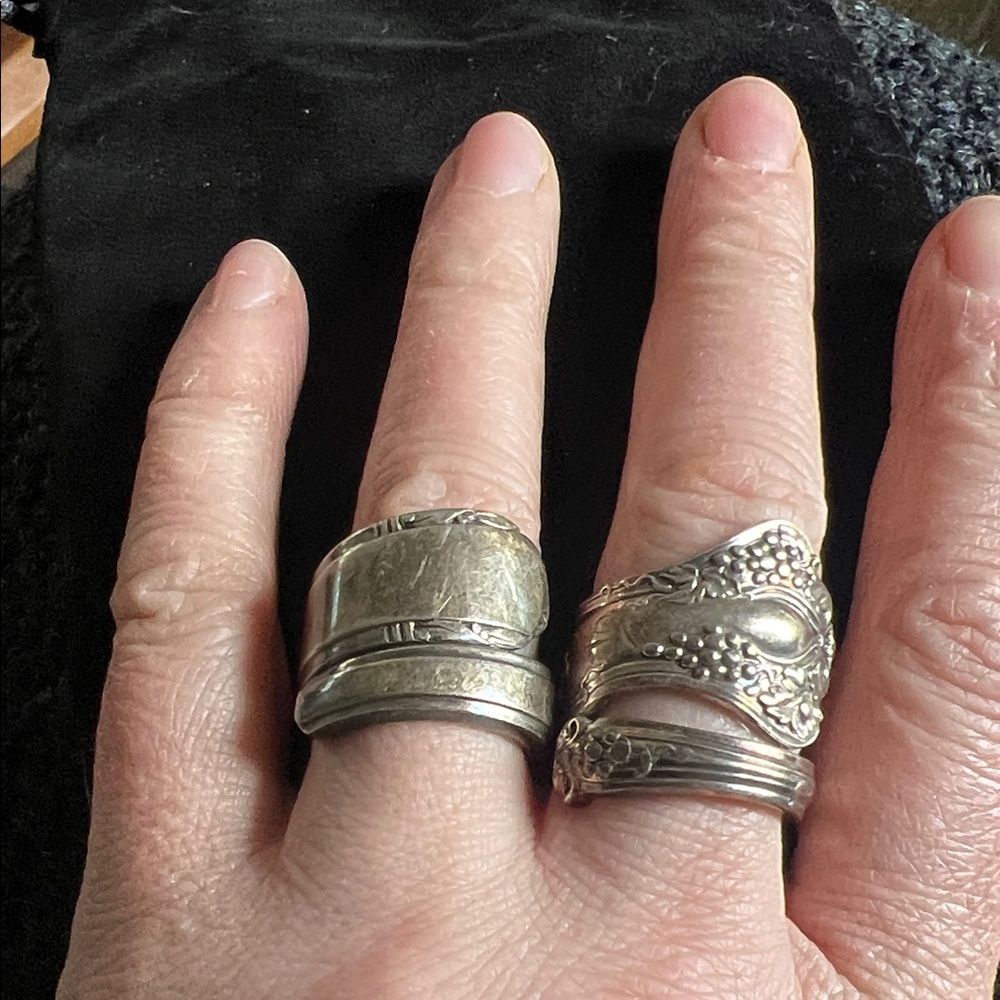 Silver Spoon Rings - Picture 3 of 4